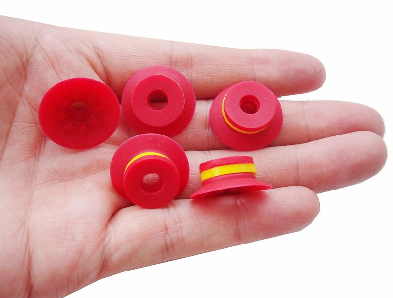 SICOLAS 5 pcs Industrial Flat Vacuum Suction Cup F Series Single-Layer Silicone Robotic Arm Accessory with Ribs (F20) - Image 3